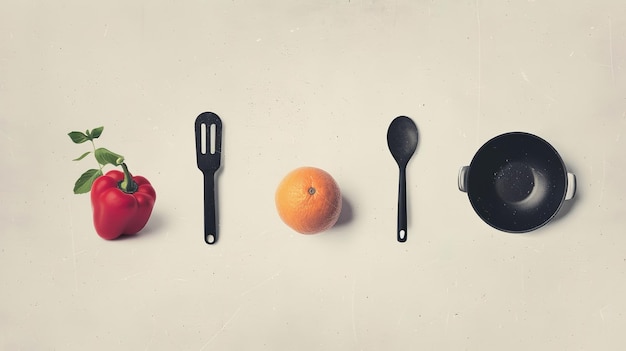 Коллаж кухонных приборов